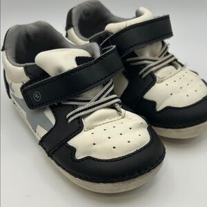 Stride Rite Black and White Velcro Sneakers for Kids
